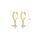 Glamorousky white Simple and Fashion Plated Gold Butterfly Geometric Circle Earrings with Cubic Zirconia 5B99DAC02BBF11GS_2