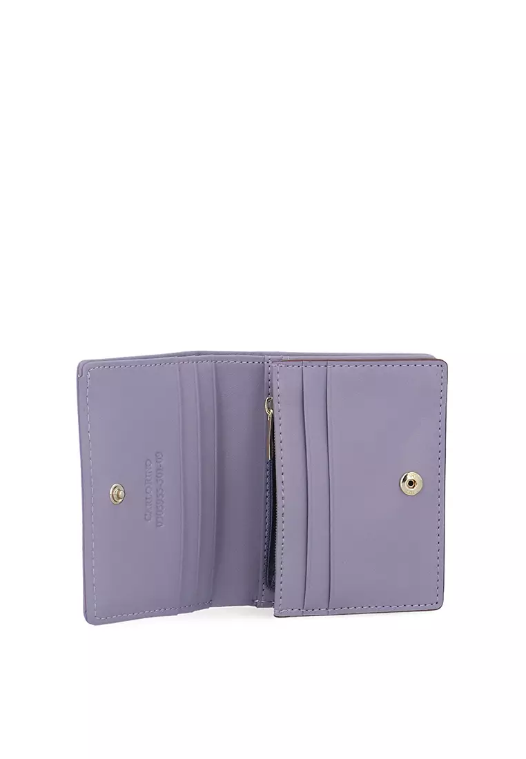 Cuddly Nylon Short Wallet - Purple