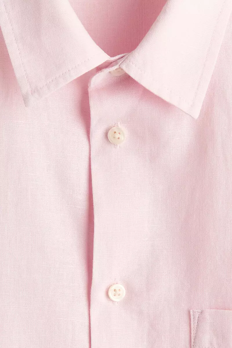 Relaxed Fit Linen-blend shirt