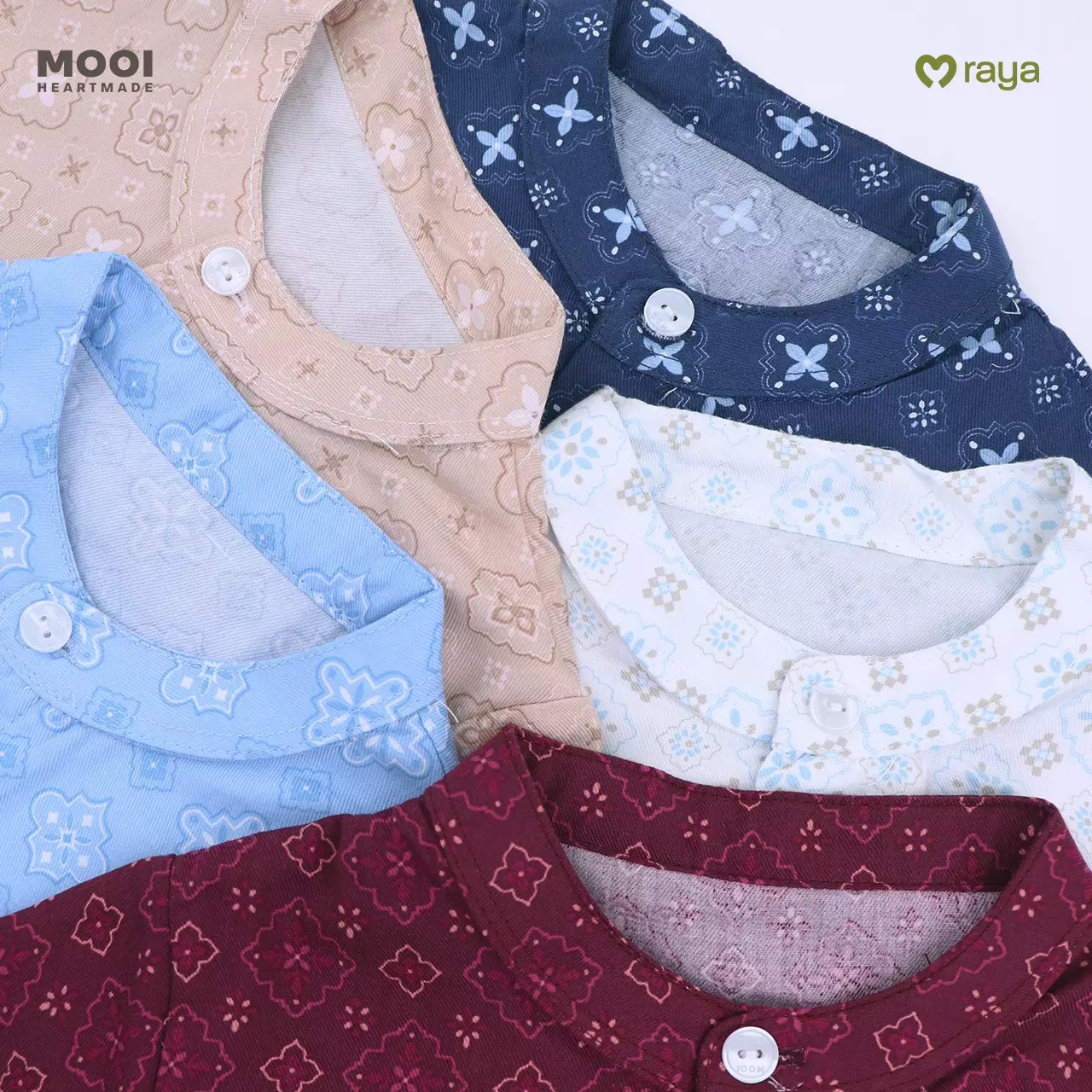 Mooi Zayyan Koko Set Setelan Koko Anak Raya Collection Sandya Series - Brown Beige