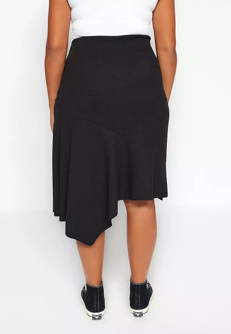Trendyol Plus Size Knot Front Sarong Skirt 2024, Buy Trendyol Online