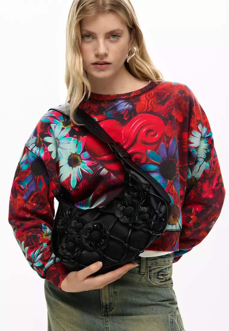 Small floral red bag