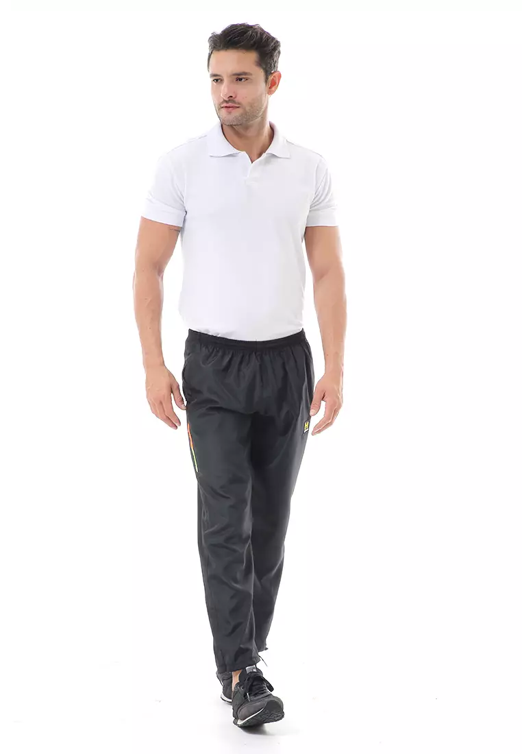 Nemanja Celana Olahraga Panjang Training Pria Sweatpants Waterproof Material Parasut ORIGINAL - Orange Stabilo