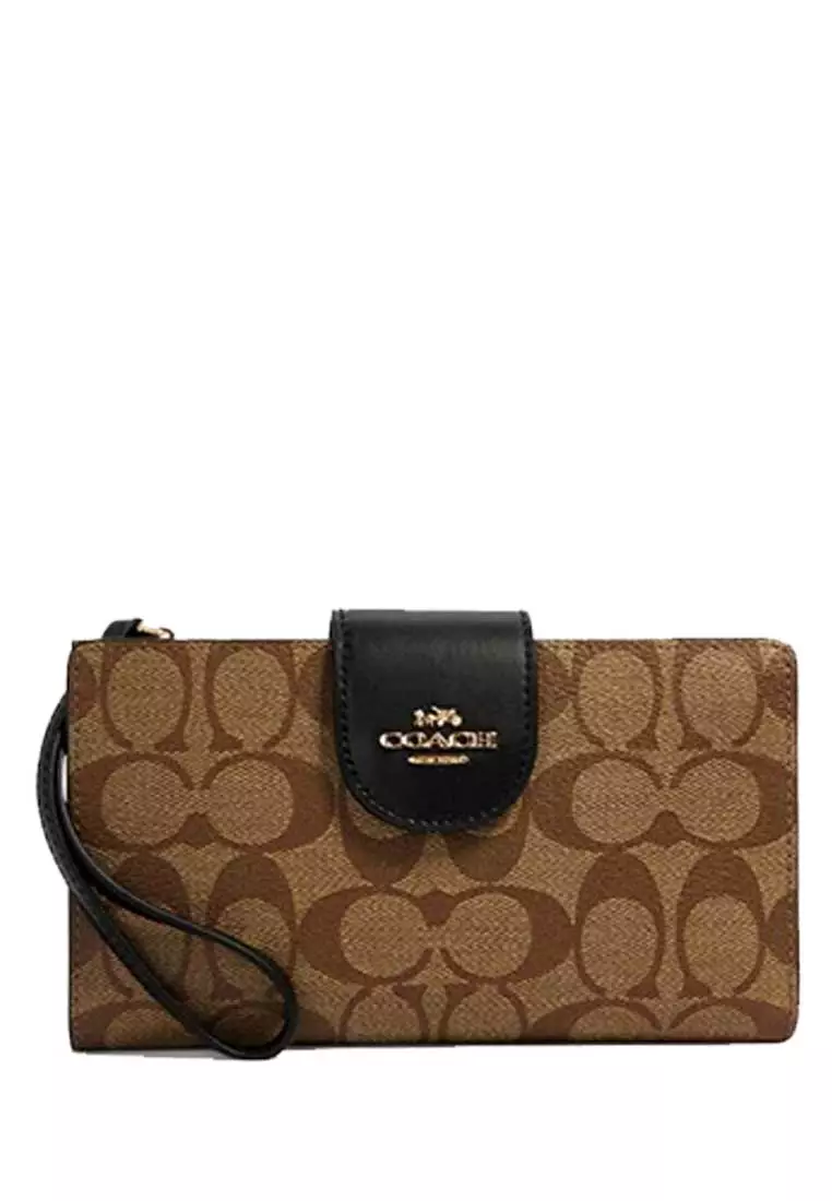 Coach wallet signature canvas discount