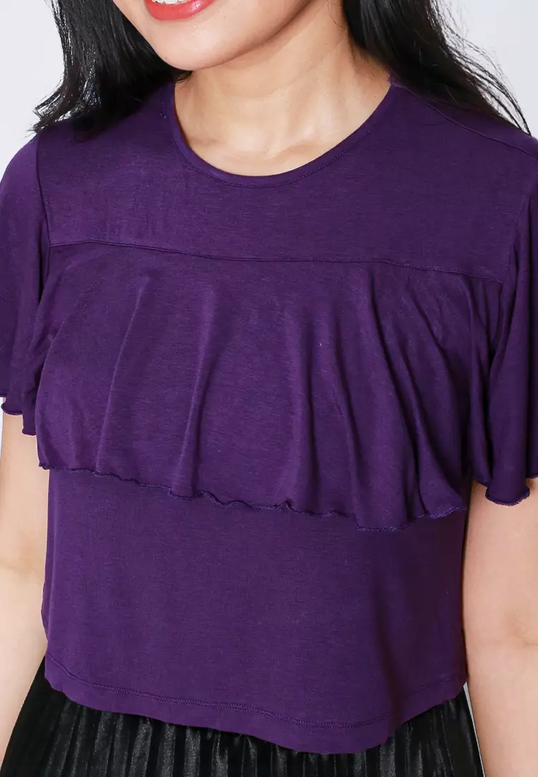 Chest Flare Crop Tee