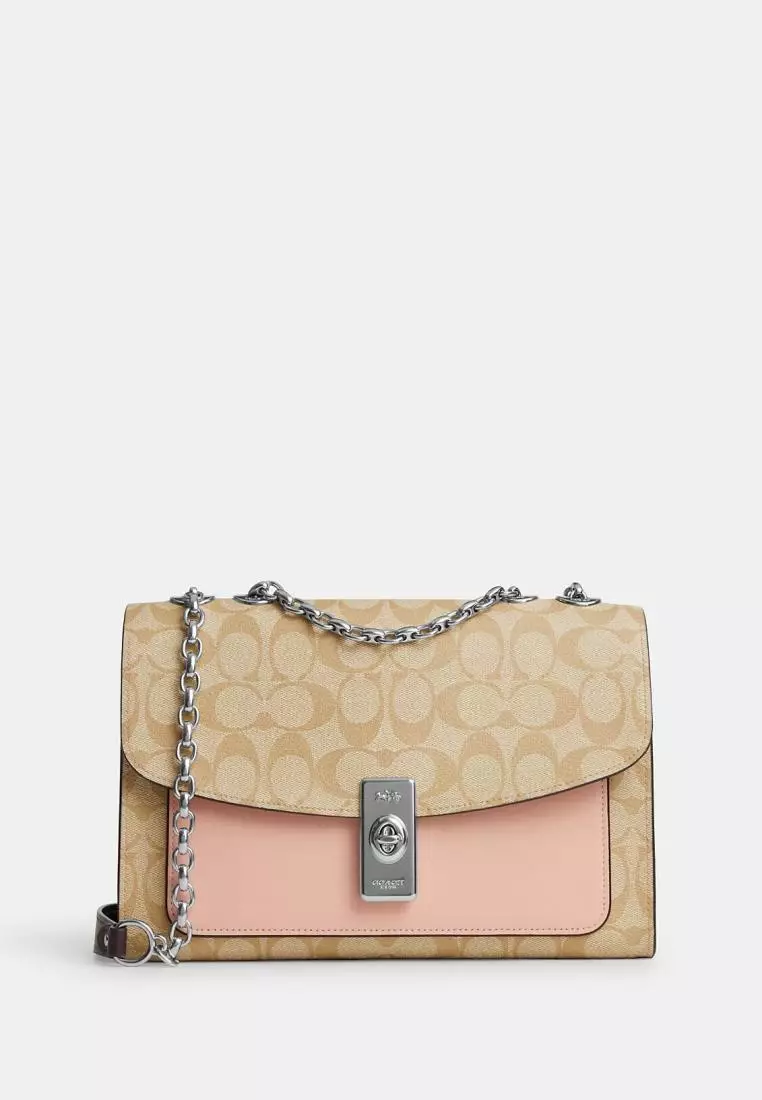 Coach raspberry deals purse