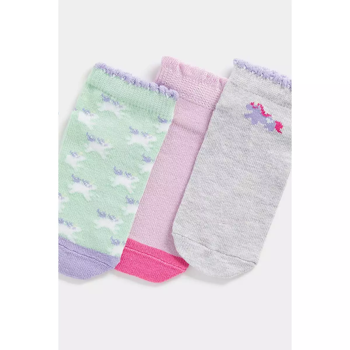 Jual Mothercare Mothercare Unicorn Trainer Socks - 3Pk - Kaos Kaki Anak  (Pink) Original 2024