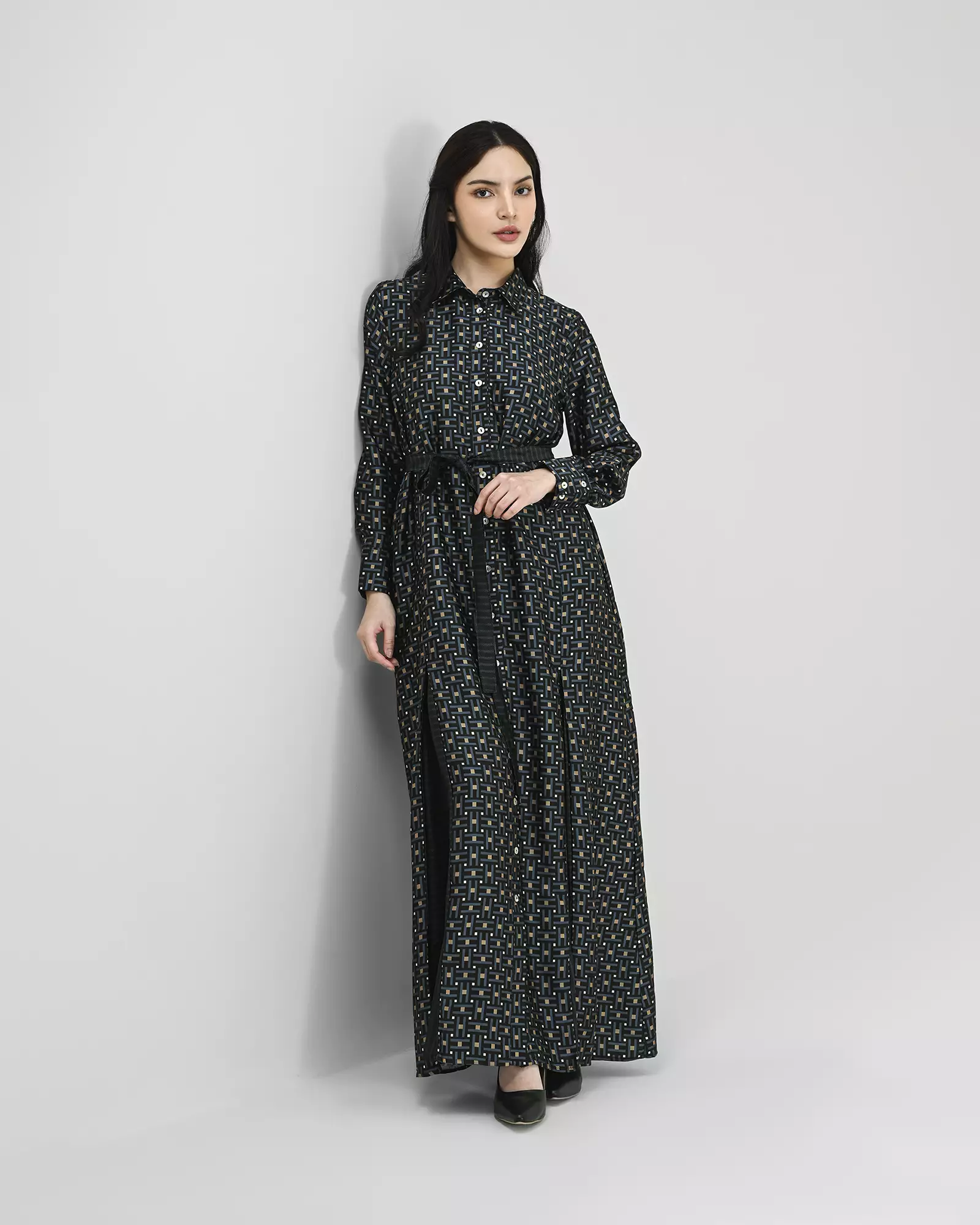 Geulis.id RAMANI DRESS - Navy