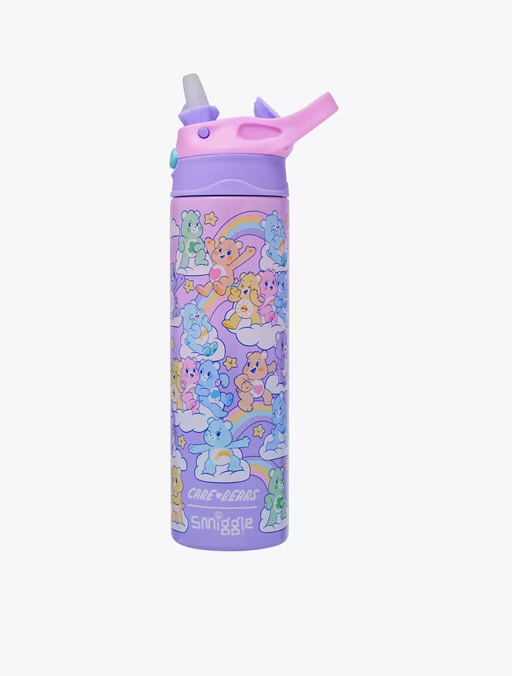 Smiggle Care Bears Insulated Stainless Steel Flip Drink Bottle 520Ml - IGL457651MIX