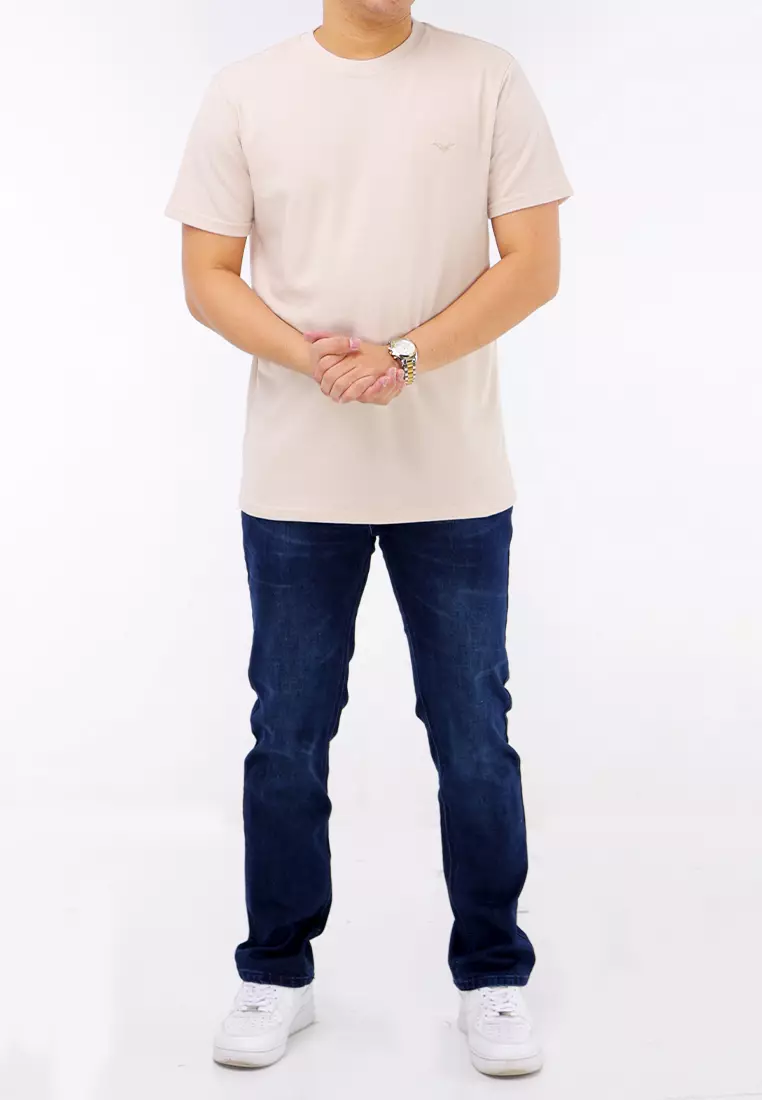 Round Neck Pique Short Sleeve