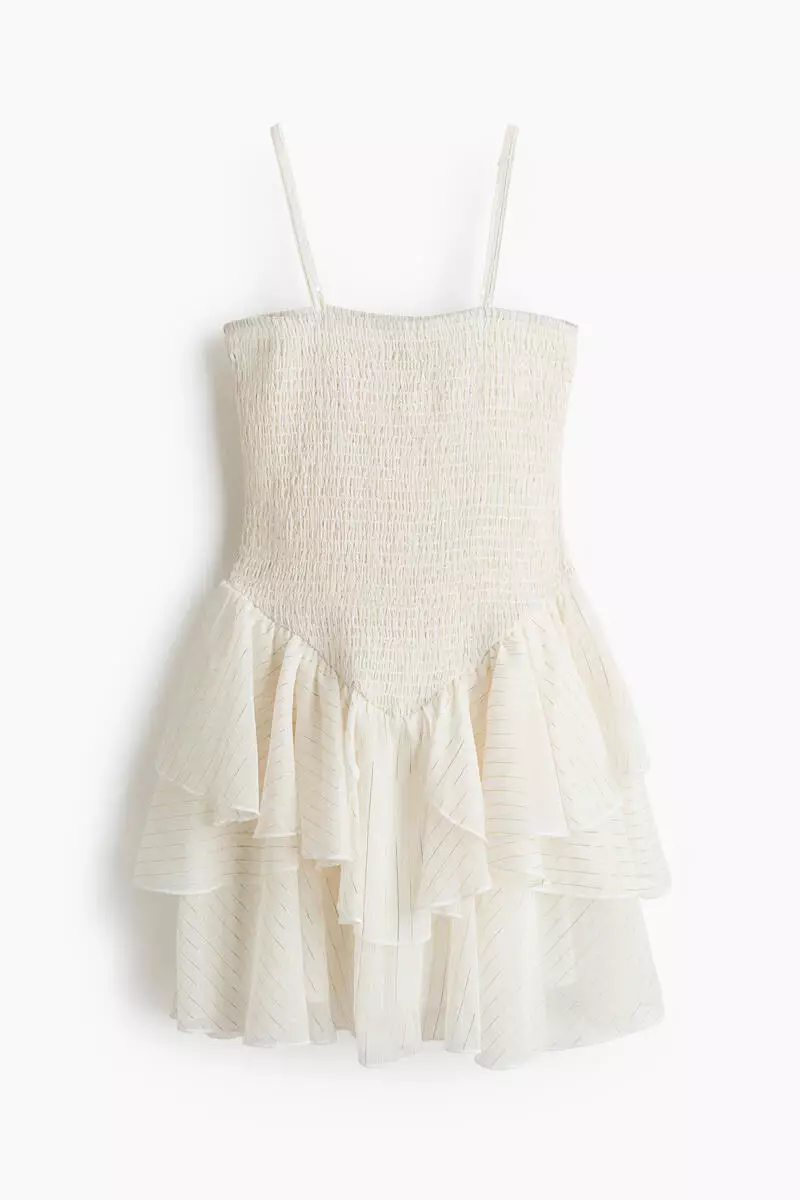 Smocked strappy dress
