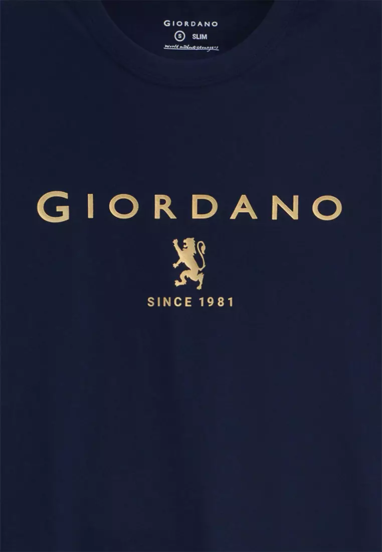 Men's Slim Fit Lion Logo Tee