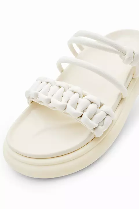 Desigual Strappy tie platform sandals 