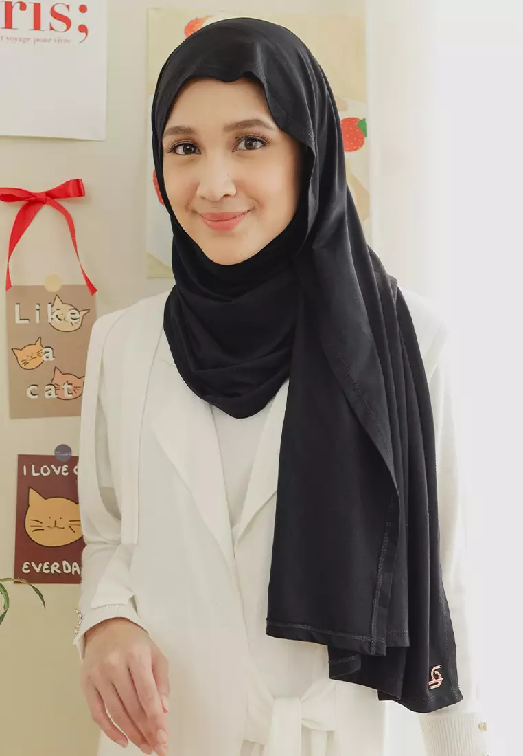Tana Signature Shawl Black (Pashmina Rayon Exclusive New Label)