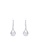 ZITIQUE silver Women's Diamond Embedded Water Droplet Hook Earrings - Silver 0B369ACC7696A4GS_1