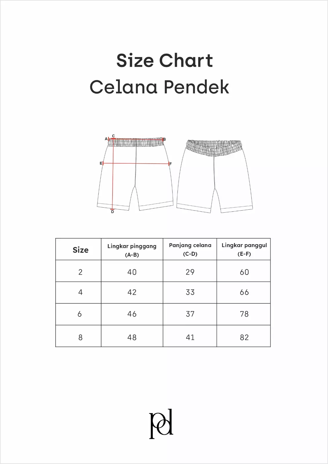 Pito Kids Set Piyama Pendek Anak Flora Coffee 1-8 Tahun