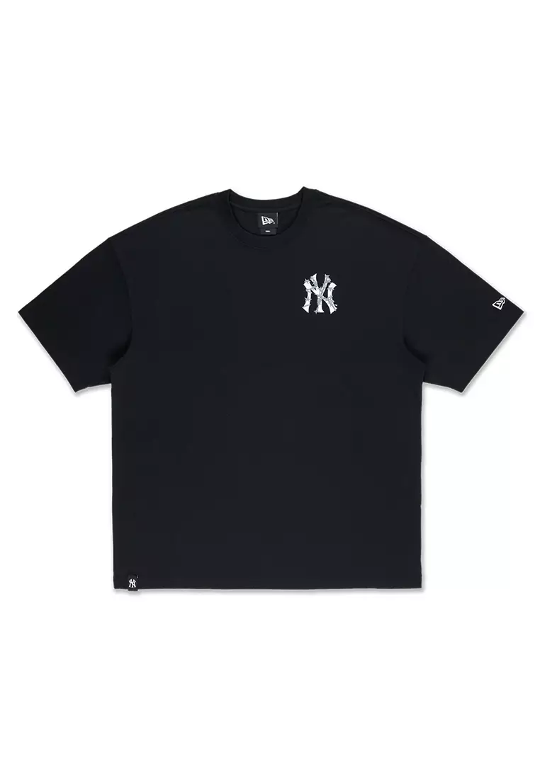 NE New York Yankees Street Graphic Black Oversized Short Sleeve T-Shirt
