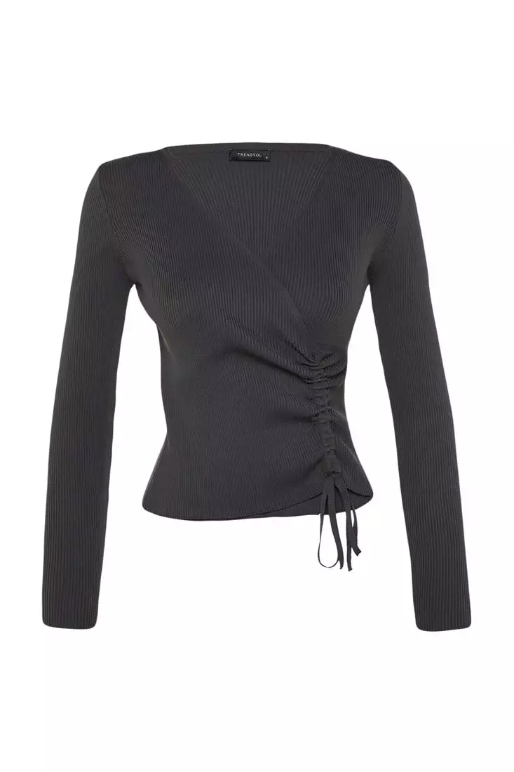 Tunnel Lace Detailed Knit Sweater