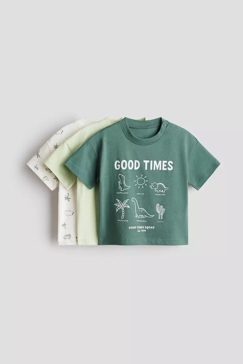 3-pack cotton T-shirts