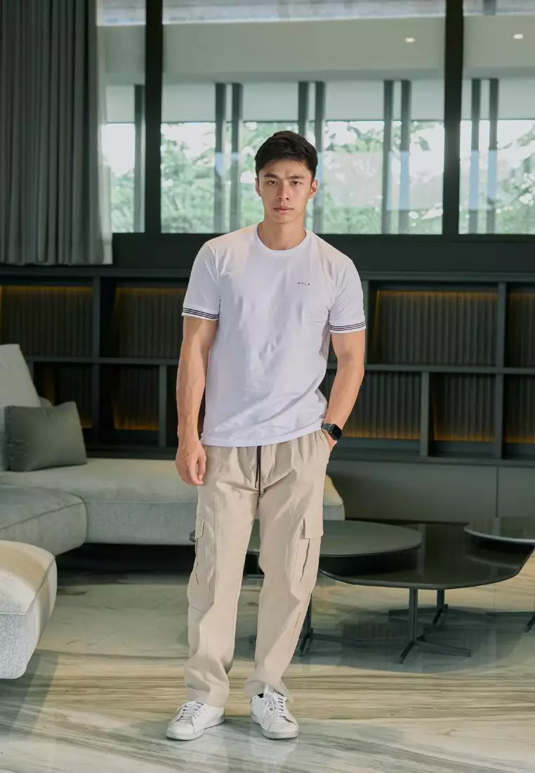 Kale Wesley White / Kaos Pria Lengan Pendek