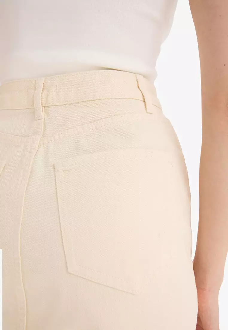 Coool Normal Waist Gabardine Mini Skirt E5346Ax25Sp