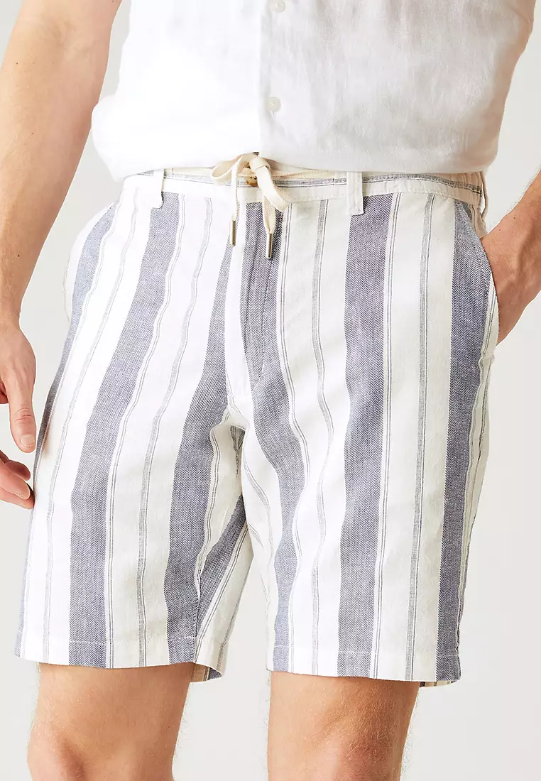Marks and spencer discount mens linen shorts
