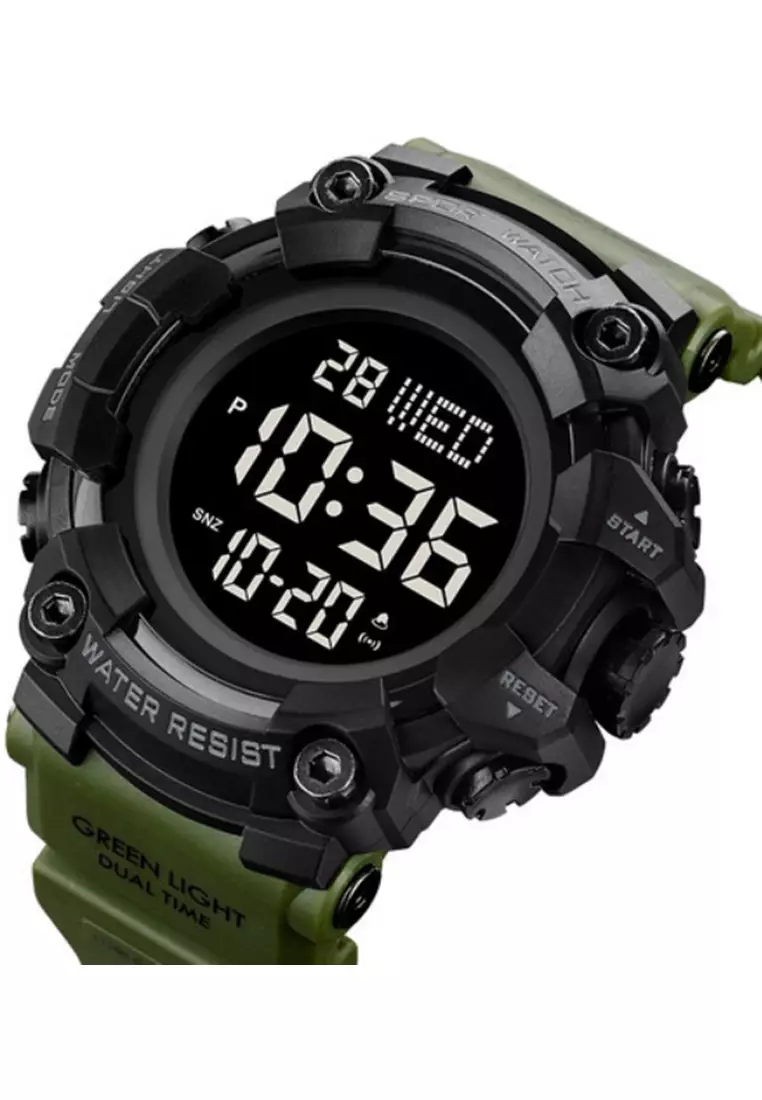 Jam Tangan Digital Pria Waterproof Many Function Strap Tali Material Silicon BL81 ORIGINAL