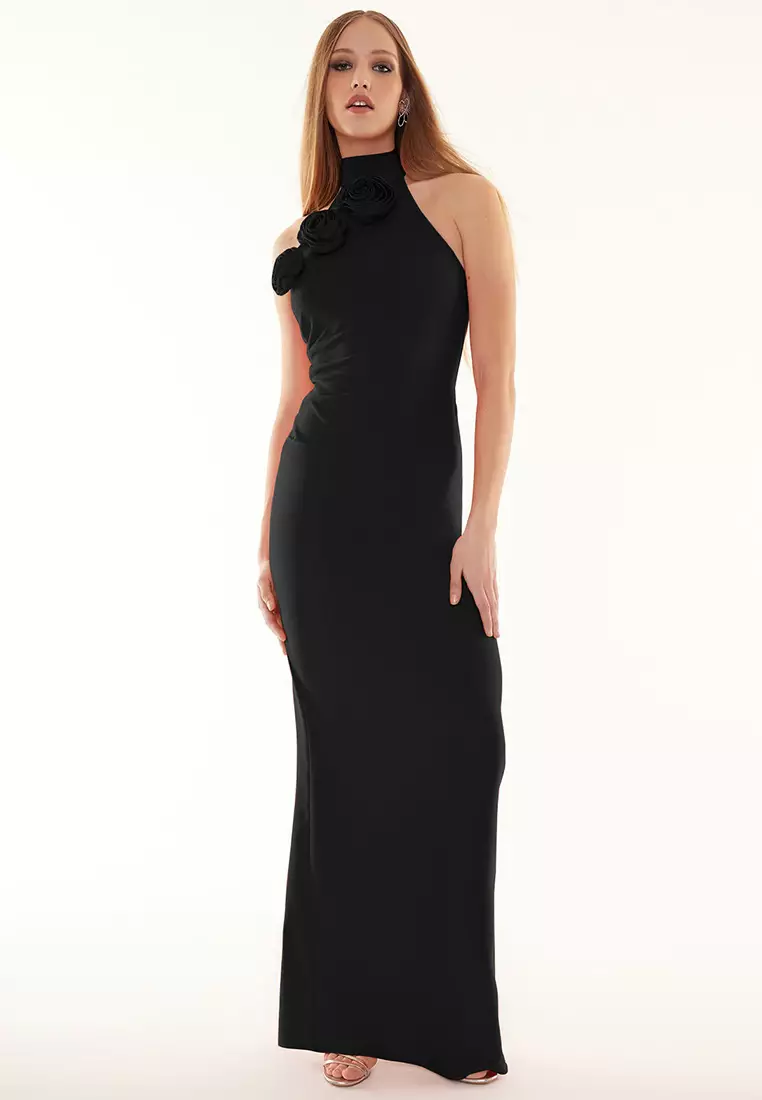 Slit Evening Dress