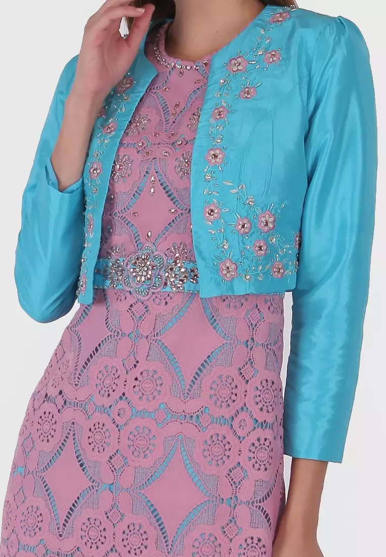 Bibiq Gamis Lace Rompi Tafeta