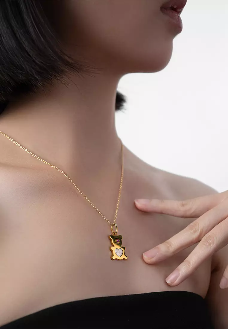 Dreamy Teddy Muonionalusta Pendant