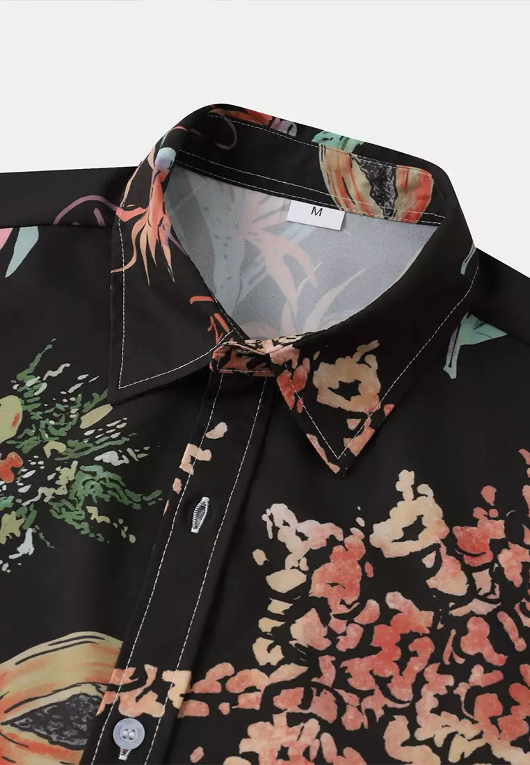 Hawaiian Print Short Sleeve Shirt YL-C315