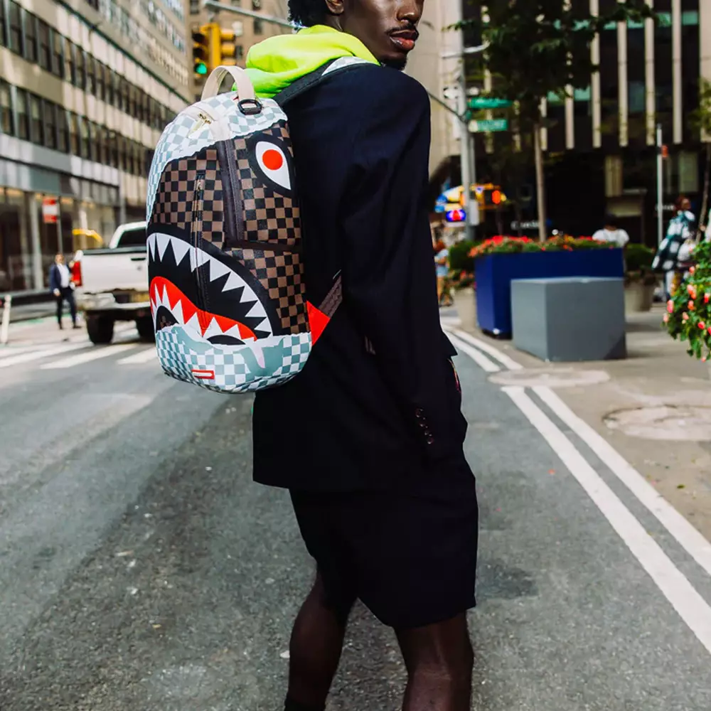 Jual Sprayground Sprayground Tearaway Backpack Multicolor White Brown