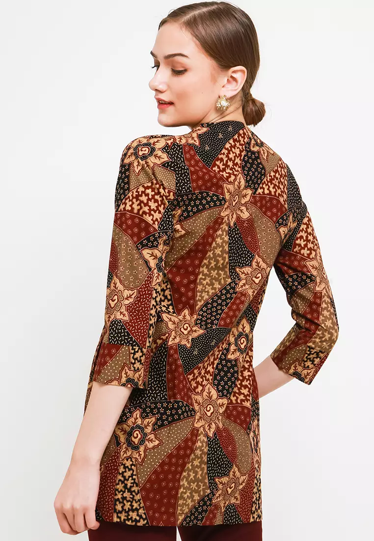 BATIK TALENTA EXCLUSIVE batik wanita blous KUNING w365