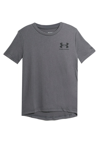 Under Armour grey Sportstyle Left Chest Short Sleeves Tee ED8CDKA75C7C59GS_1