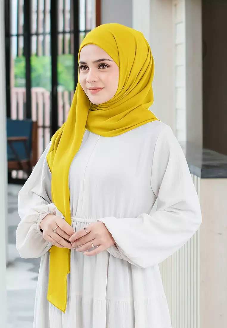 HIJAB INSTAN PAULA - LIGHT MUSTARD