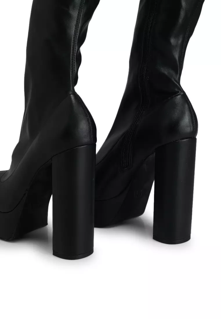 新品未使用　ZARA 2025年 FX FR CT 14 ZARA Faux Leather Long Boots 2025 | Buy ZARA Online | ZALORA