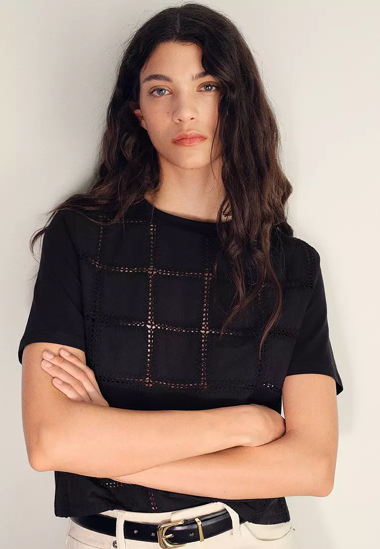 Embroidered Detail T-Shirt