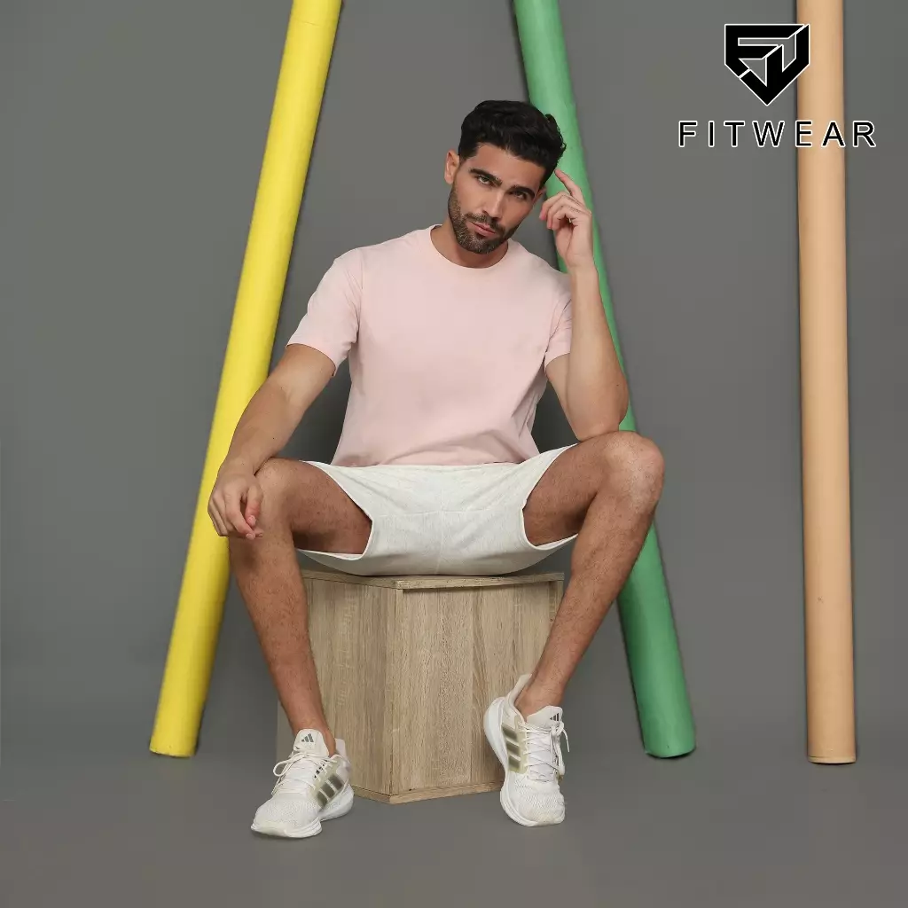 Fitwear Kaos Olahraga Pria Fitwear MORGAN BASIC COTTON S/S T-SHIRT - PINK