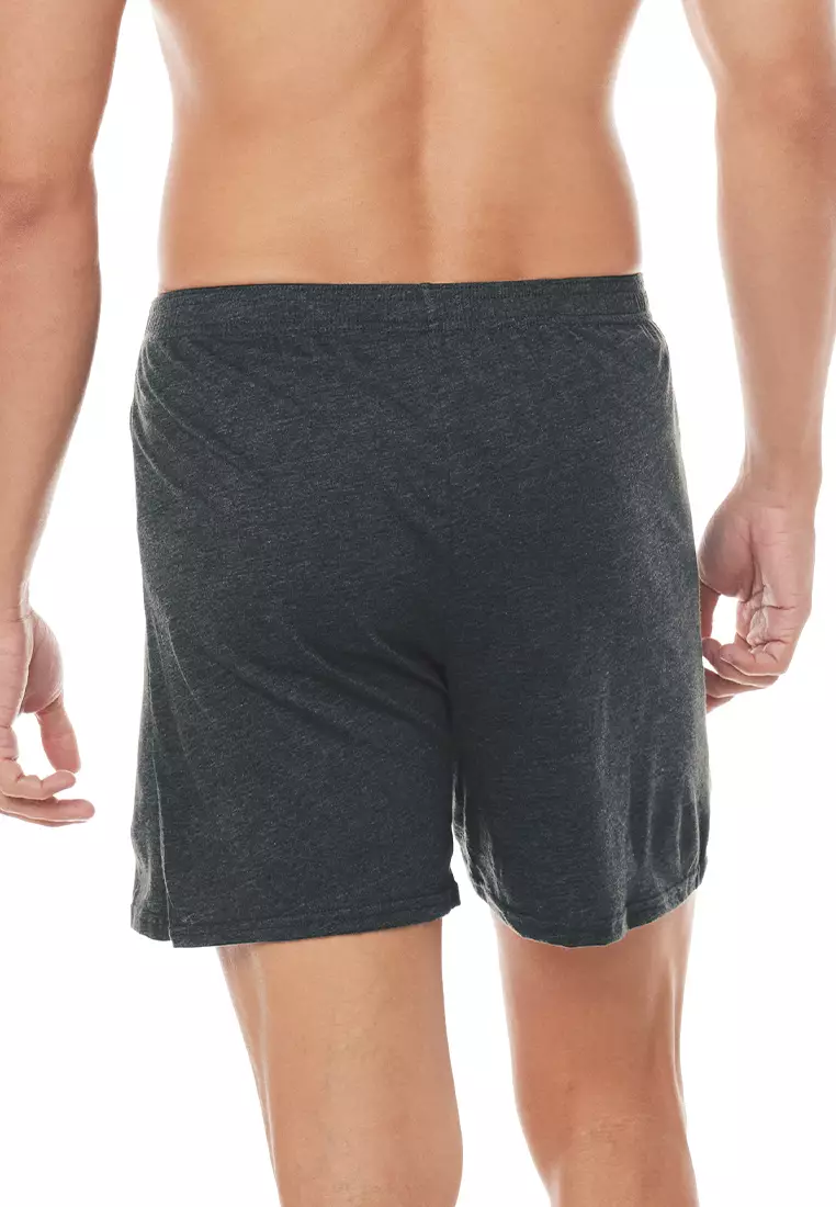 Premium Cotton Inside Men's Garter Boxer Shorts Carib - Shadow (Single Pack)