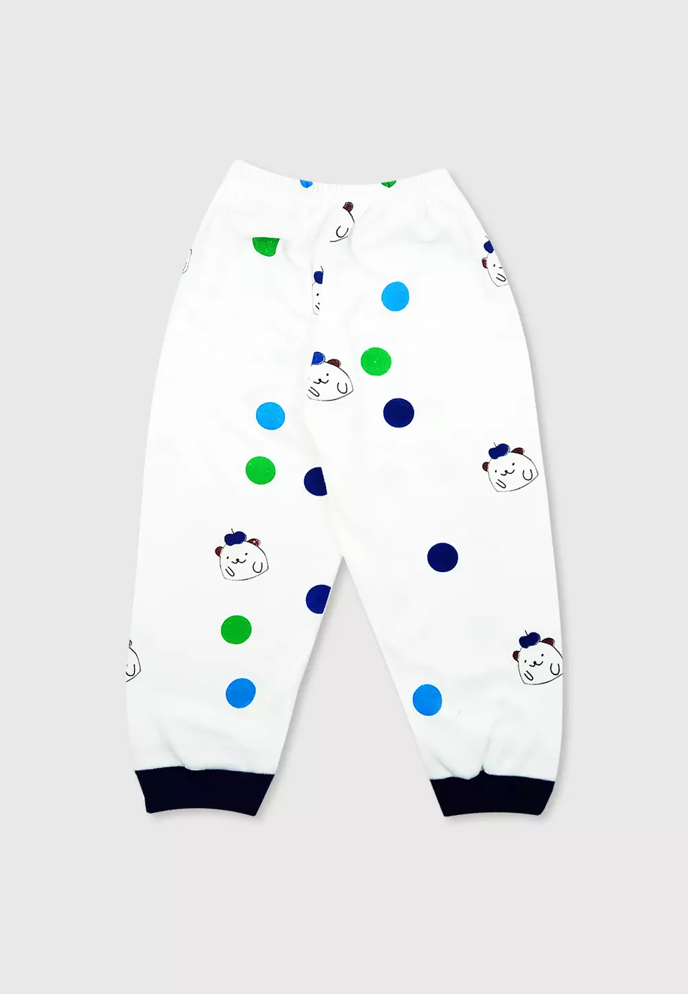 Wakakids Piyama Bayi Anak Usia 6 Bulan Hingga 12 Bulan Baby Pajamas Baju Tidur Motif We Are Friends 2828 Navy