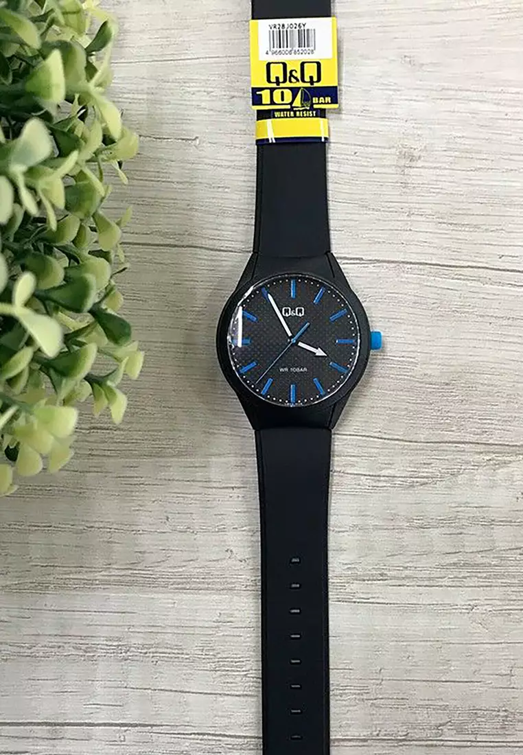 Watch By Citizen VR28J026Y Men Analog Watch with Black Rubber Strap