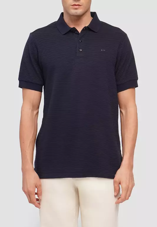 O.O.O. Textured Polo Shirt