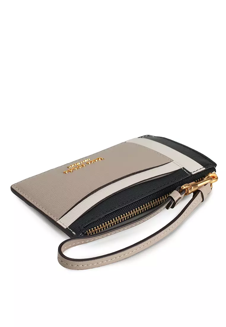 Morgan Colorblocked Card Case Wristlet