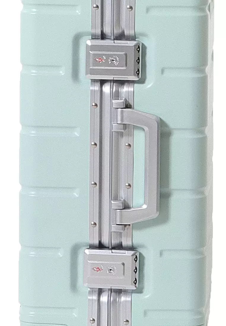 Barayev Koper Alumunium Frame Size 20 Inch Travel Bag Unisex TSA Lock Material Polycarbonate ORIGINAL - Mint
