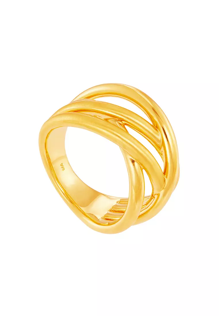 HABIB 999/24K Yellow Gold Ring 9GR00201024