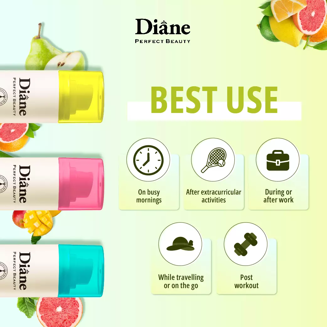 Diane Perfect Beauty Dry Shampoo For Hair & Scalp Fresh Citrus & Pear 95g