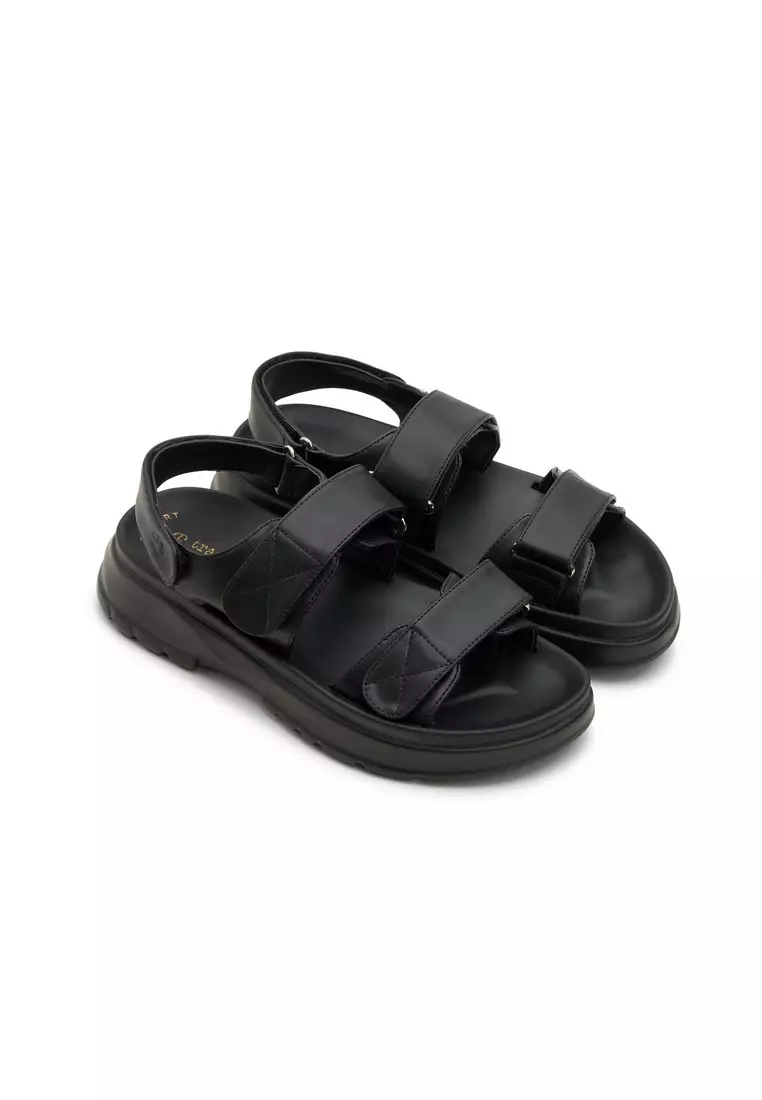 Discount on Tracey  shoes - SKU: Chunky Velco Strap Platform Sandals