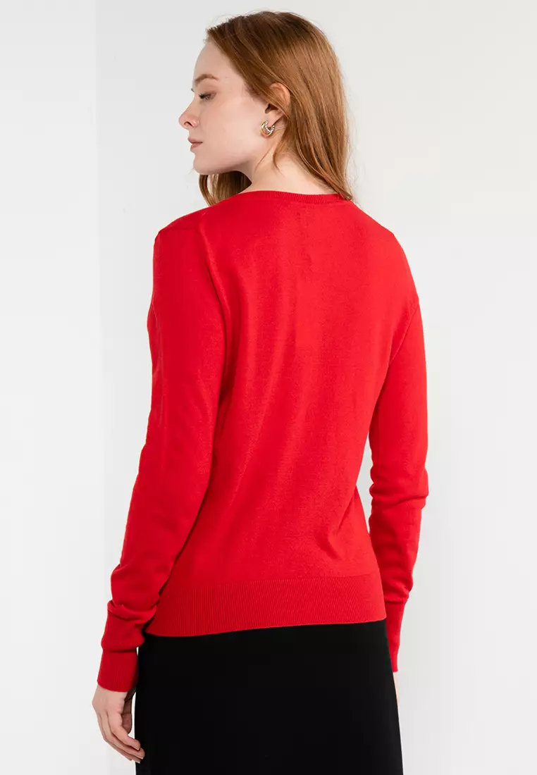 Calvin klein online v neck jumper