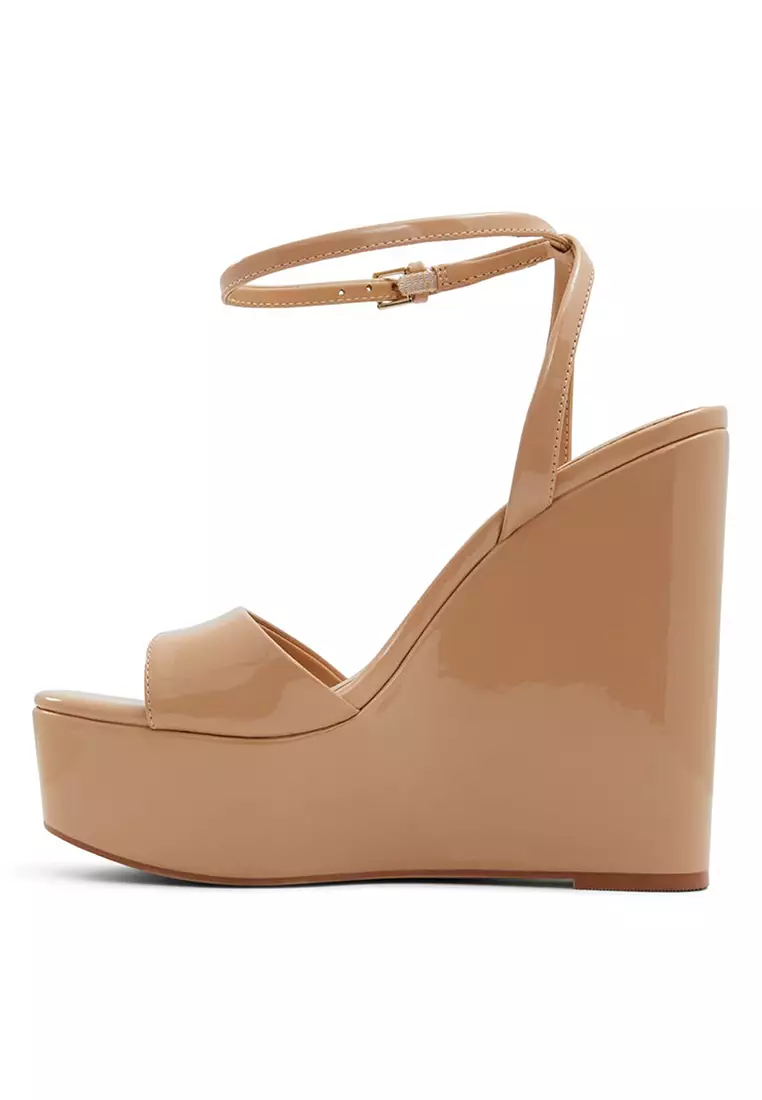Aldo nude wedges top