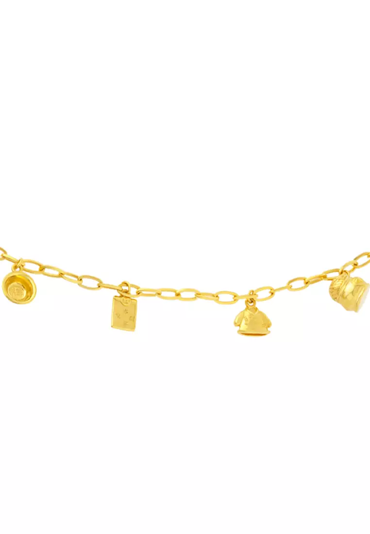TOMEI 锦衣玉食 Baby Bracelet, Yellow Gold 916